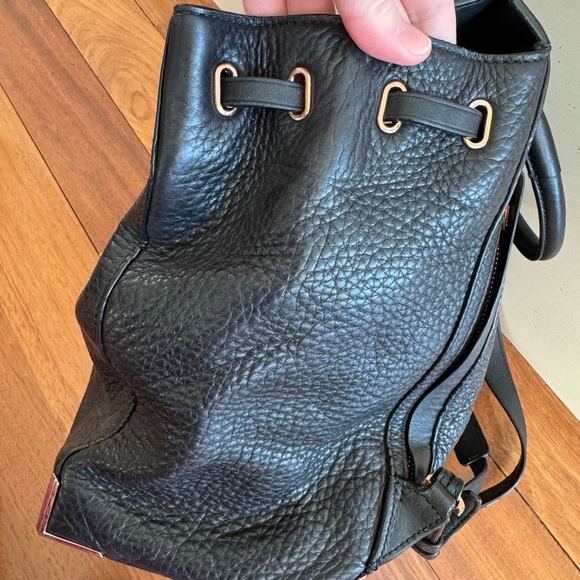 Alexander Wang Black Leather Backpack Bag Prisma Skeletal Kirsten - Picture 5 of 10